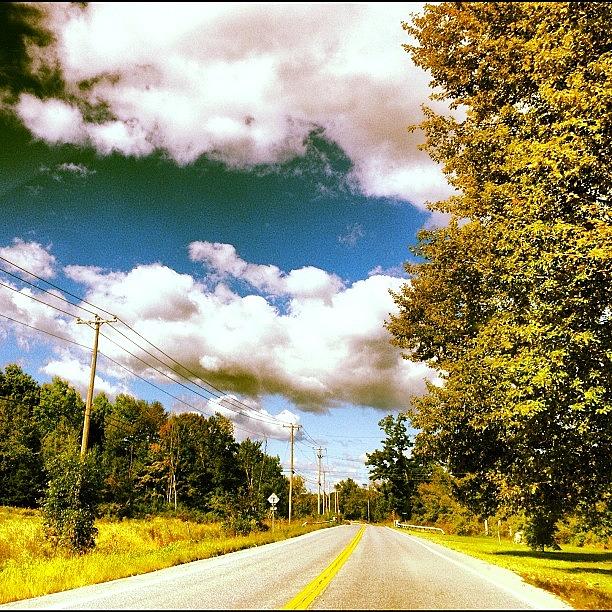 Summer Photograph - #travel #road #summer #clouds #sky by Shannon Ferguson