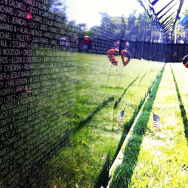 Lofi Photograph - Traveling Vietnam Memorial Wall. #lofi by Michael Bailey