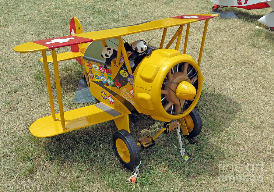 Airplane Photograph - Travelling pandas. Ready to take off. Oshkosh 2012 by Ausra Huntington nee Paulauskaite