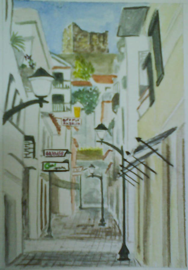City Painting - Travessa da cadeia by Paula Raimundo