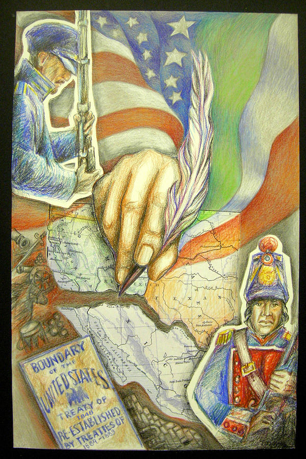 Treaty Of Guadalupe Hidalgo Drawing by Alexa Nelipa
