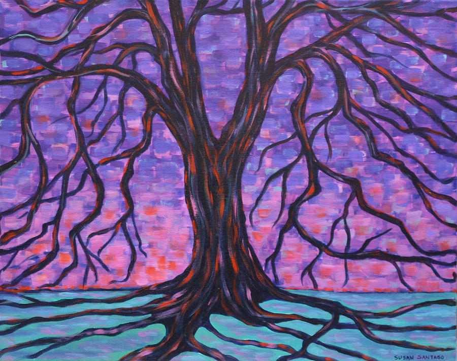 Tree #3 Painting by Susan Santiago