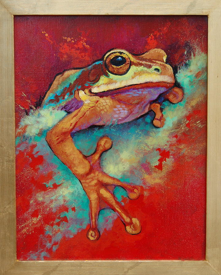 Tree Frog Painting by Kathryn Bowden