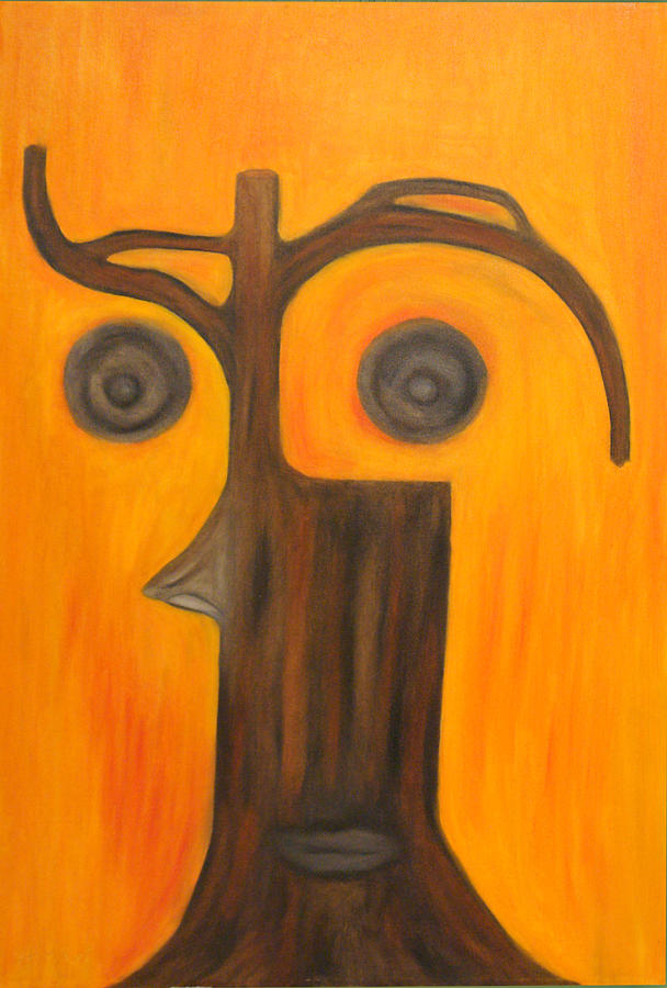 Abstract Painting - Tree Of Knowledge by Yaron Ari