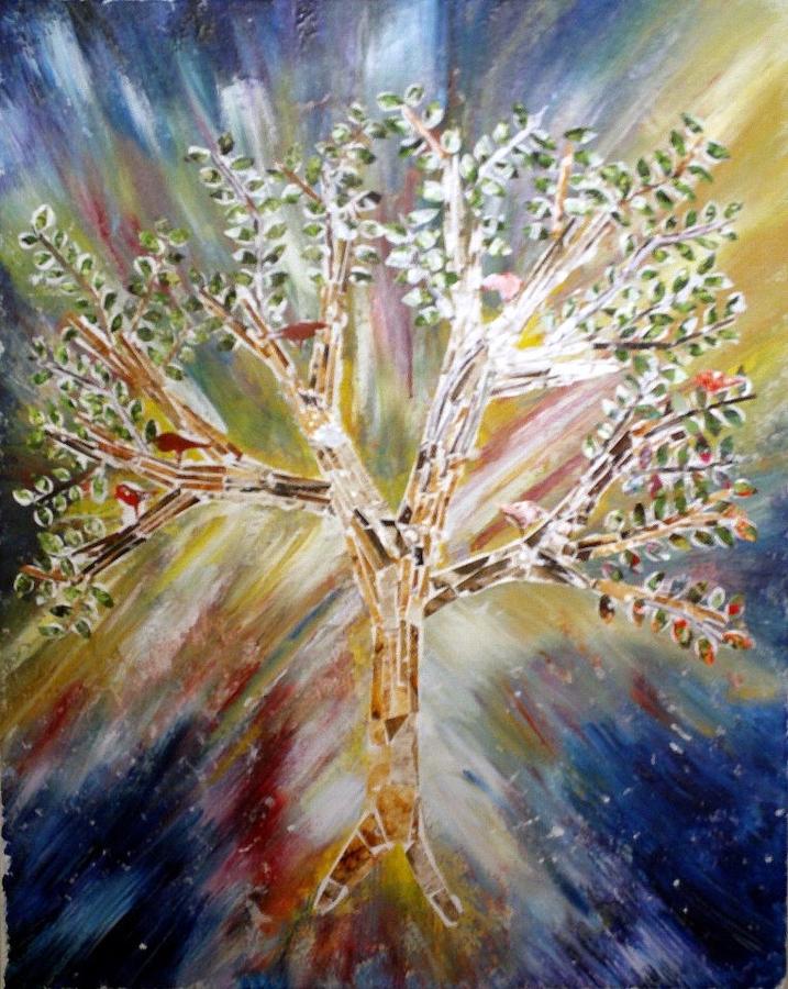 Nature Painting - Tree Of Life by Mike Stair