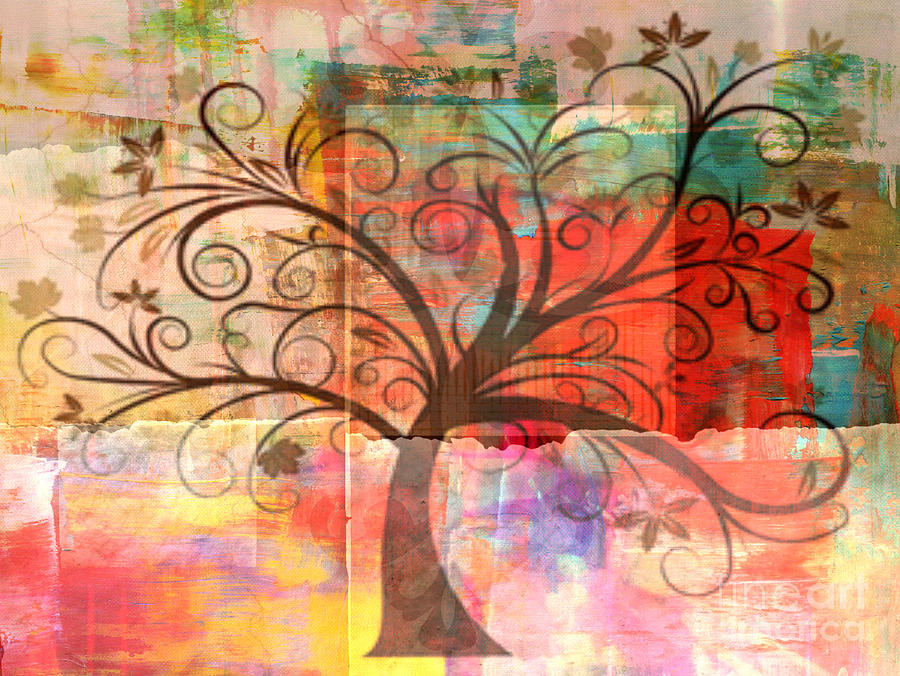 Tree Painting - Tree of Wisdom by Sacred  Muse