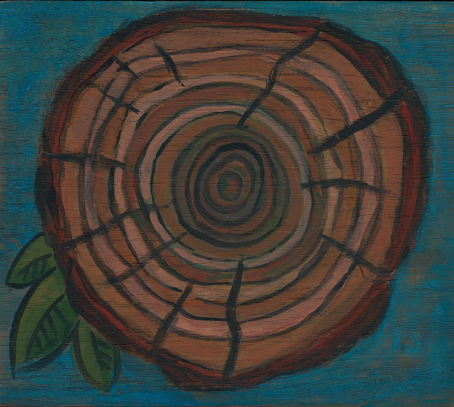 Nature Painting - Tree Ring by Kristen Fagan