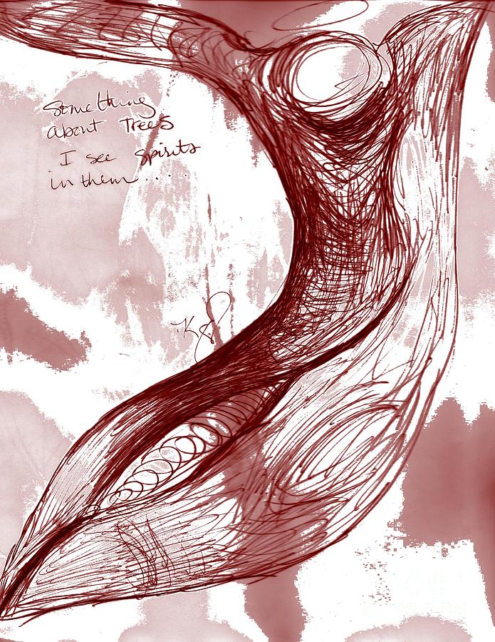 Tree Spirit 1 Drawing by Carol Rashawnna Williams