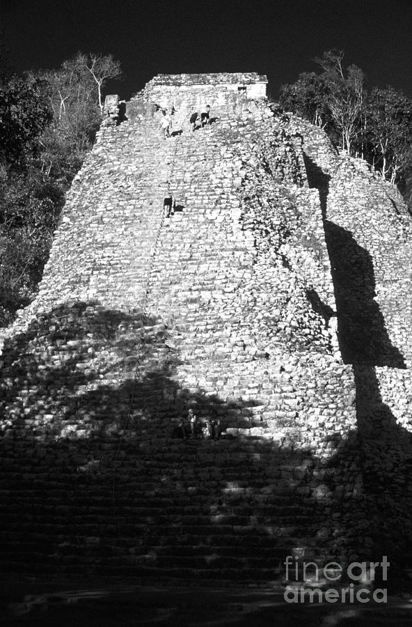 TREK TO THE TOP Coba Mexico Photograph by John  Mitchell