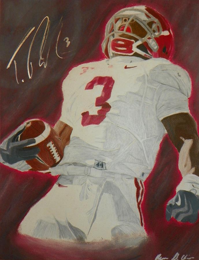 Trent Richardson Alabama Crimson Tide Drawing by Ryne St Clair