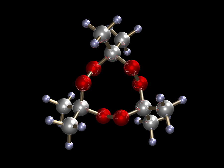 Tri-cyclic Acetone Peroxide, Explosive Photograph by Dr Mark J. Winter ...