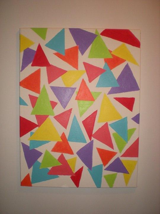 Triangles Painting by Caitlin McIntire - Fine Art America