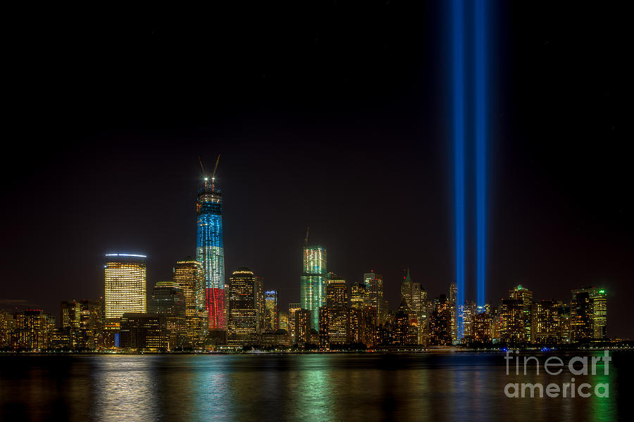 Tribute in Light IX Photograph by Clarence Holmes