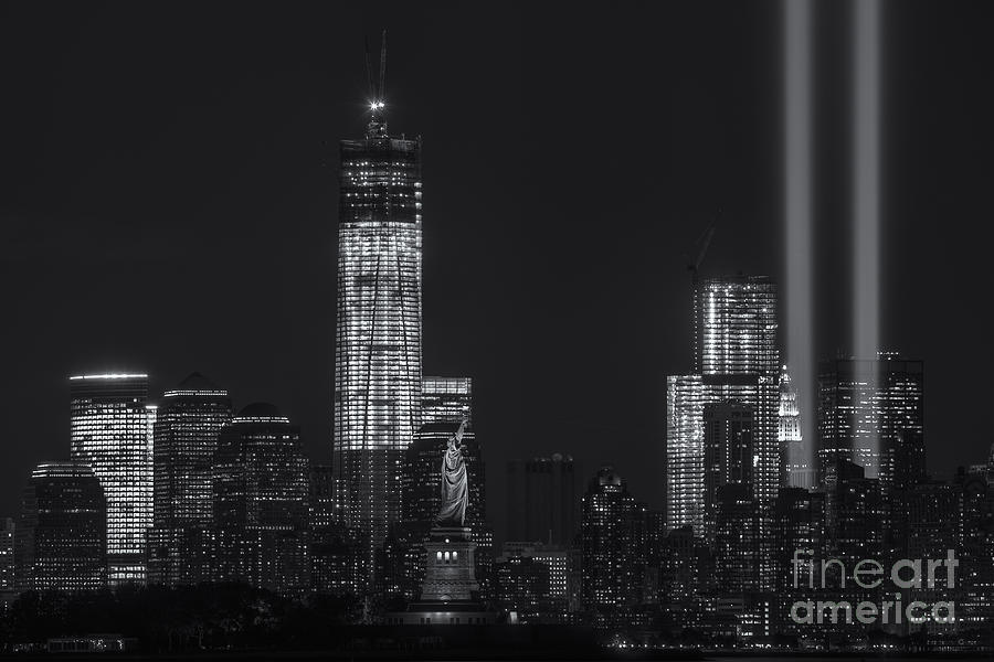 Tribute in Light VIII Photograph by Clarence Holmes