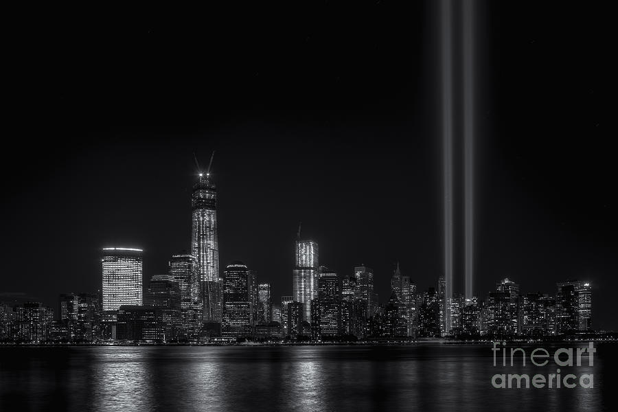 Tribute in Light X Photograph by Clarence Holmes