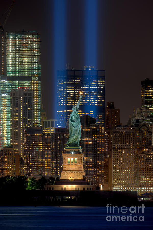 Tribute in Light XI Photograph by Clarence Holmes