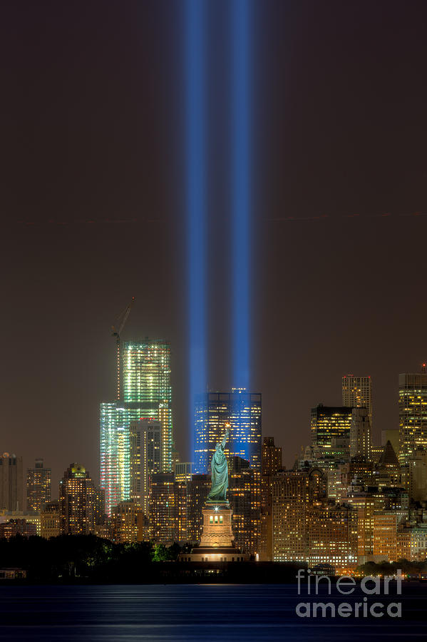 Tribute in Light XII Photograph by Clarence Holmes