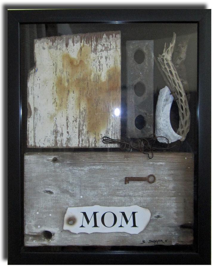 Found Objects Sculpture - Tribute to Mom by Snake Jagger