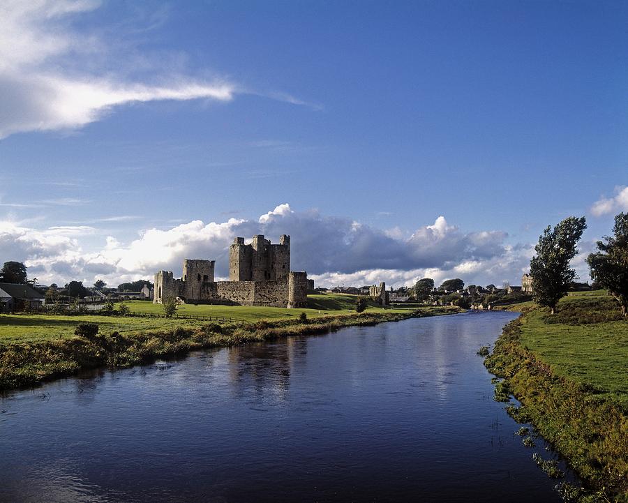 Landscape Photograph - Trim Castle On The River Boyne, County by The Irish Image Collection 