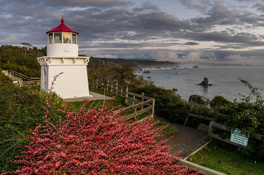Lighthouse Photograph - Trinidad Memorial Lighthouse After Storm by Greg Nyquist
