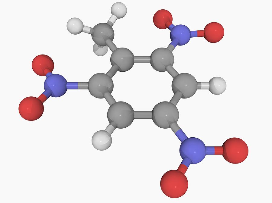 Trinitrotoluene (tnt) Molecule Digital Art by Laguna Design