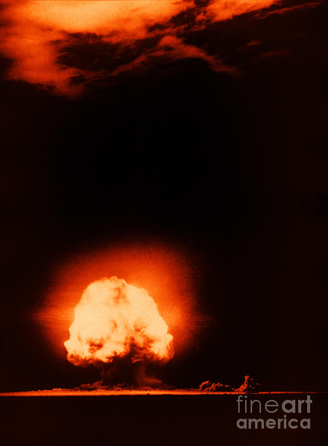 Trinity Test Explosion, 1945 Photograph by Los Alamos National Laboratory