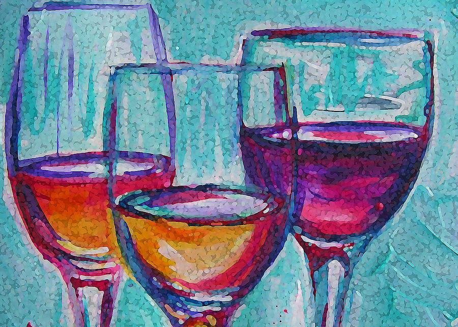 Triplets of Taste Painting by Judy  Rogan