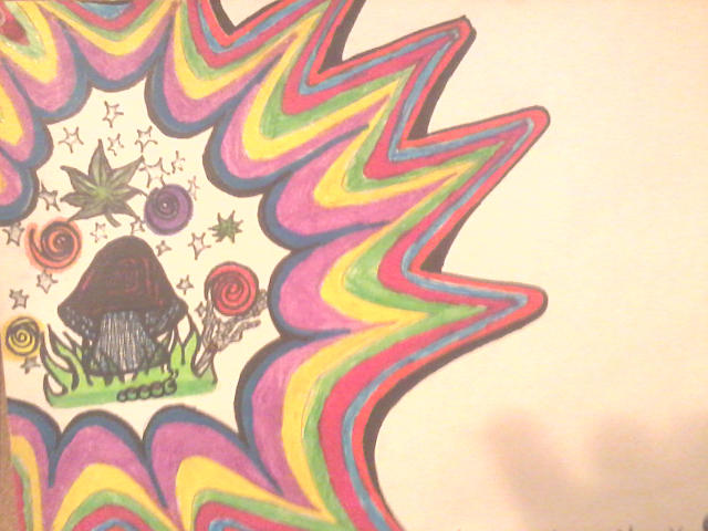 How to Draw a Trippy Mushroom!! || Timelapes || One Minute Art || Easy Draw  || - YouTube