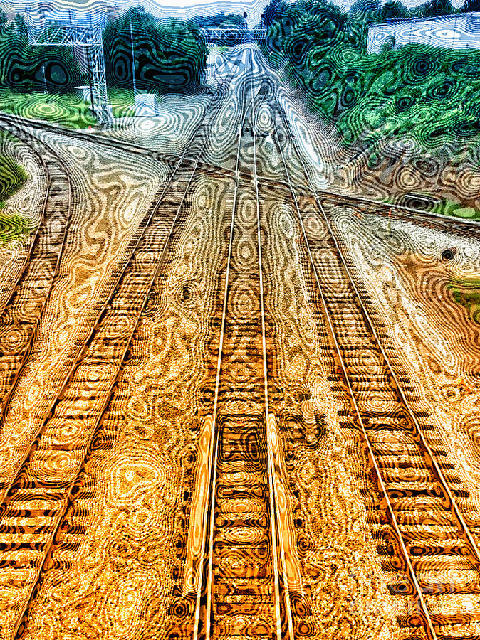 Trippy Rail Trip Photograph by Jim Moore