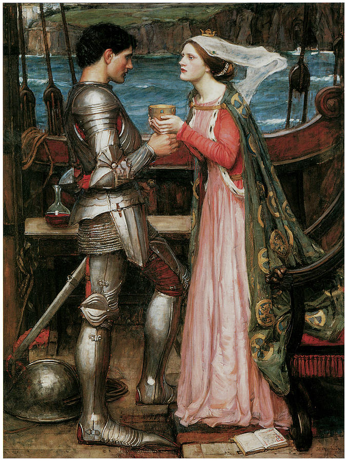 Tristram and Isolde Painting by John William Waterhouse