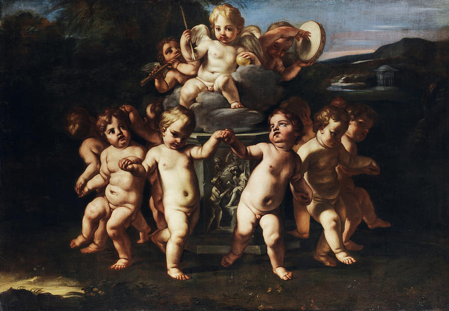 Fall Painting - Triumph of Cupid by Carlo Cignani