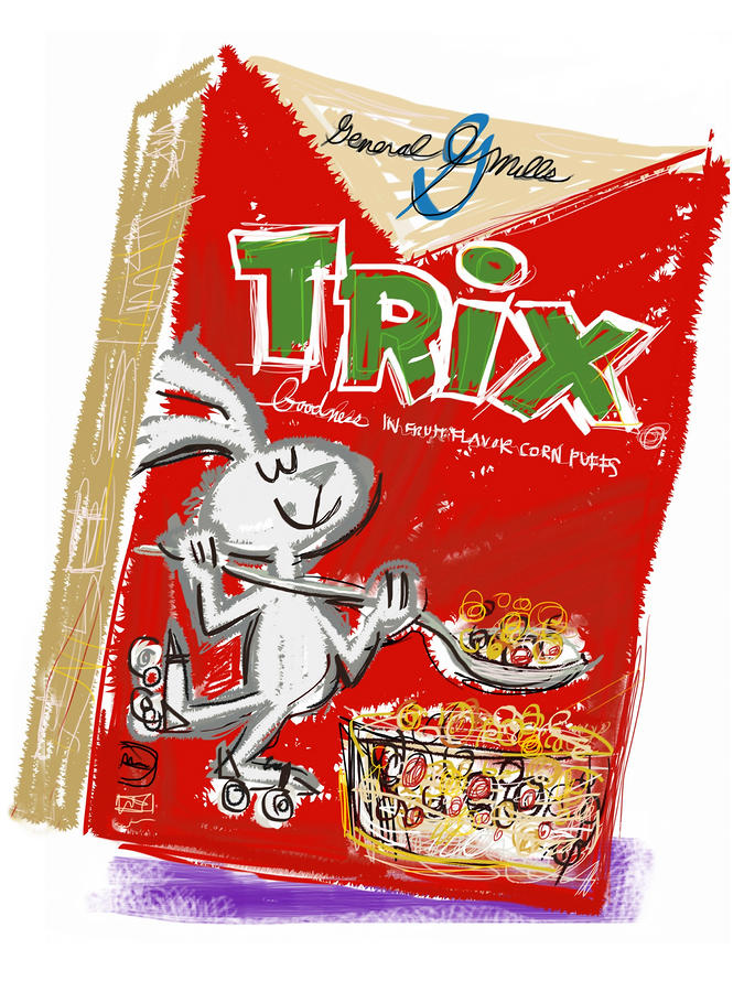 Trix Mixed Media by Russell Pierce