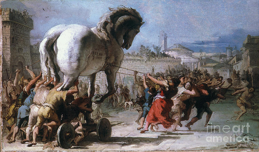 Winslow Homer Photograph - Trojan Horse by Granger