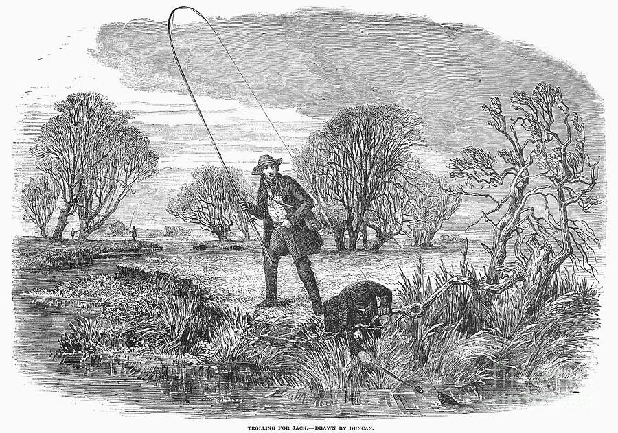 Trolling For Jack, 1850 Photograph by Granger