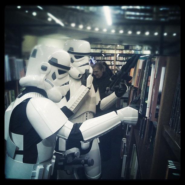 Stormtrooper Photograph - Troopers In A Bookstore #starwars by Diego Jolodenco