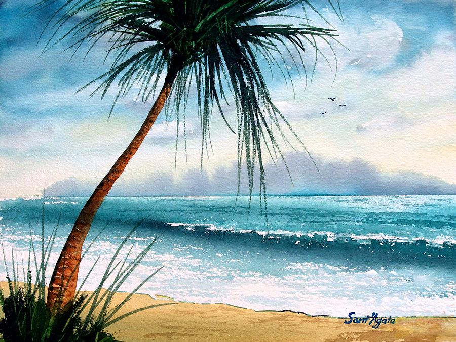 Tropic Ocean Painting by Frank SantAgata