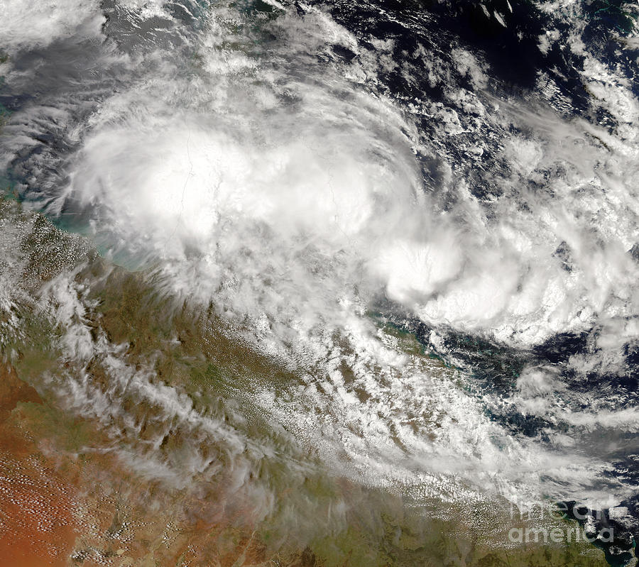 Tropical Cyclone Olga Over Northeast Photograph by Stocktrek Images