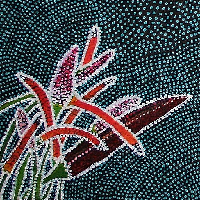 Flowers Still Life Painting - Tropical flower by Kelly Nicodemus-Miller