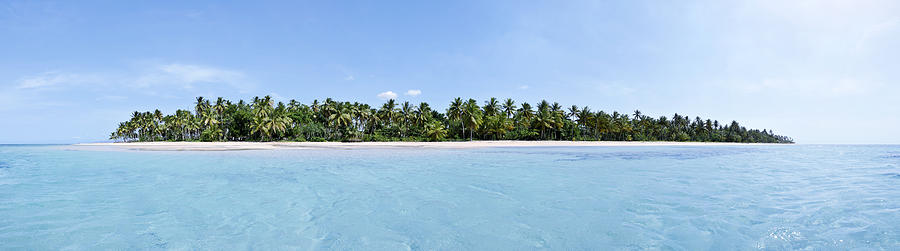 Afternoon Photograph - Tropical island floating over turquoise water by Sebastien Coursol Afternoon Photograph - Tropical island floating over turquoise water by Sebastien Coursol