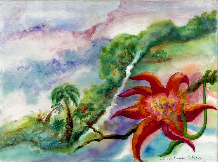 Tropical Mist Painting by Lynn Maverick Denzer