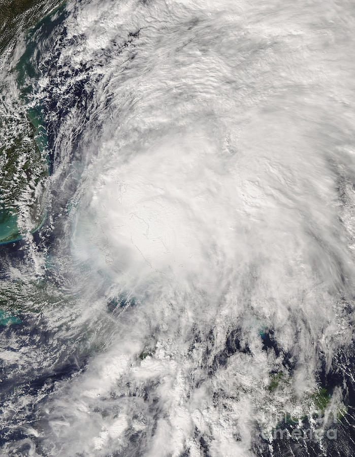 Tropical Storm Noel Over The Bahamas Photograph by Stocktrek Images