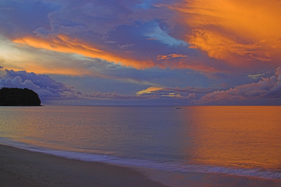 Tropical Sunset- St Lucia Photograph by Chester Williams