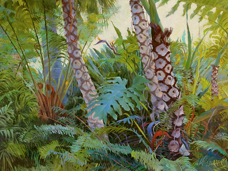 Tropical Underwood Painting by Judith Barath