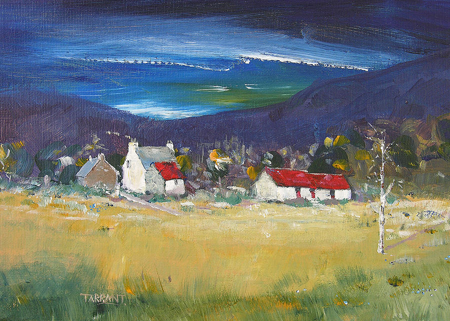 Trossachs Farm Painting By Peter Tarrant - Pixels