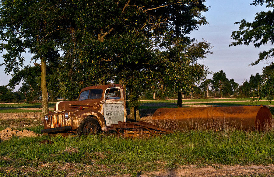 Truck Photograph - Truck and Tank 3 by Douglas Barnett