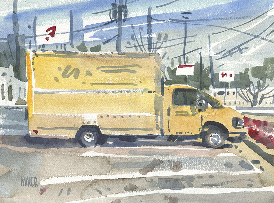 Truck Rental Painting by Donald Maier