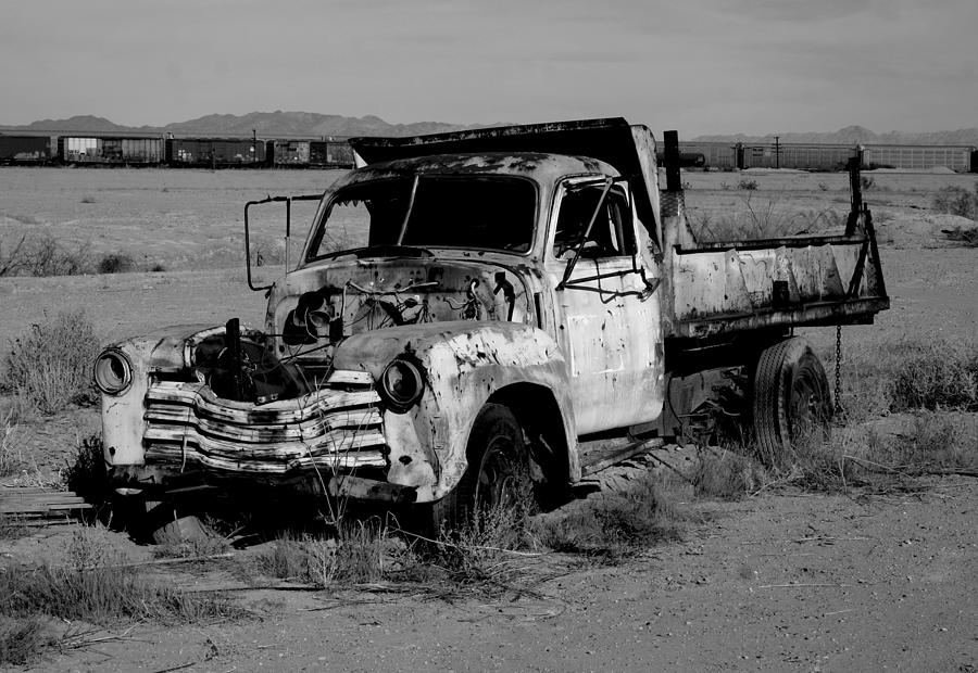 Black And White Photograph - Truck by Scott Brown