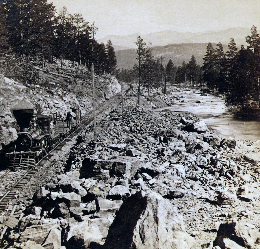 Truckee River - California - c 1865 Photograph by International  Images