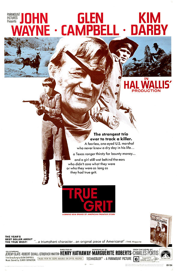 True Grit, Kim Darby, John Wayne, Glen Photograph by Everett