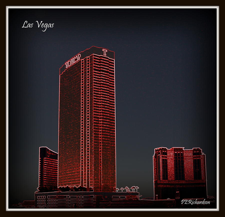 Las Vegas Photograph - Trump Tower by Priscilla Richardson
